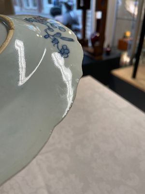Four Chinese blue and white 'Xi Xiang Ji' plates, Qianlong — foto 5