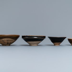 Four Chinese brown- and black-glazed bowls, Song and Yuan — photo 3
