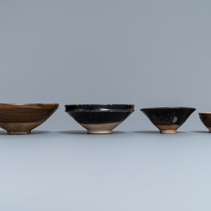 Four Chinese brown- and black-glazed bowls, Song and Yuan — photo 4