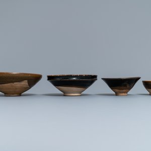Four Chinese brown- and black-glazed bowls, Song and Yuan — photo 5