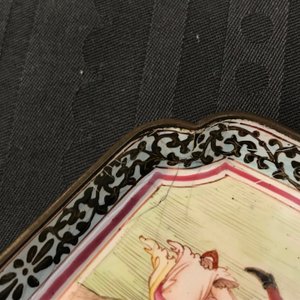 Four Chinese Canton enamel saucers and three cups, Qianlong — photo 19