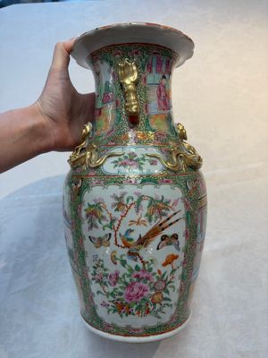 Four Chinese Canton famille rose vases, 19th C. — foto 23