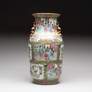 Four Chinese Canton famille rose vases, 19th C. — foto 10