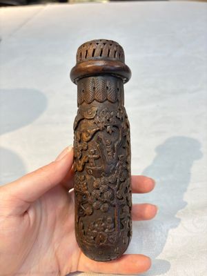 Four Chinese carved wooden cricket cages, 20th C. — photo 1