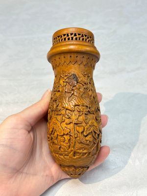 Four Chinese carved wooden cricket cages, 20th C. — photo 15