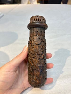 Four Chinese carved wooden cricket cages, 20th C. — photo 4
