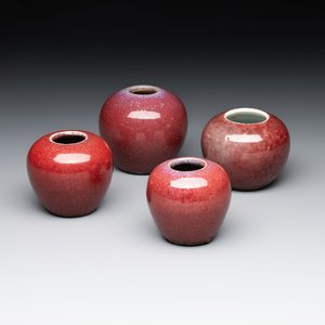 Four Chinese copper-red-glazed water pots, 19th C. — photo 1