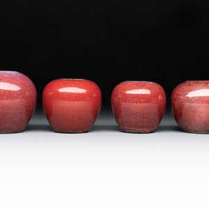 Four Chinese copper-red-glazed water pots, 19th C. — photo 3
