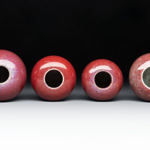 Four Chinese copper-red-glazed water pots, 19th C. — photo 4
