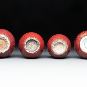 Four Chinese copper-red-glazed water pots, 19th C. — photo 5