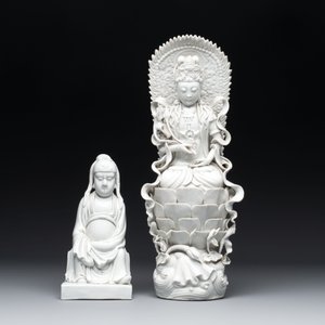 Four Chinese Dehua blanc de Chine figures, He Chaozong 何朝宗 mark, 20th C. — photo 2
