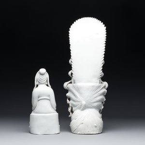 Four Chinese Dehua blanc de Chine figures, He Chaozong 何朝宗 mark, 20th C. — photo 4