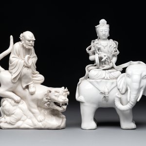 Four Chinese Dehua blanc de Chine figures, He Chaozong 何朝宗 mark, 20th C. — photo 8