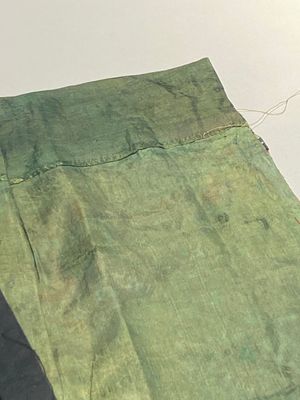 Four Chinese embroidered silk skirts and three yellow 'magua' jackets, 19/20th C. — photo 30