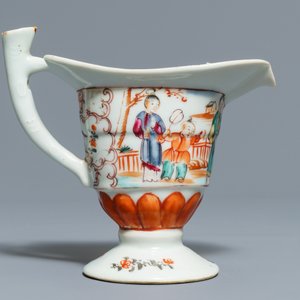 Four Chinese famille rose and blue and white jugs and teapots, Kangxi/Qianlong — 照片 8