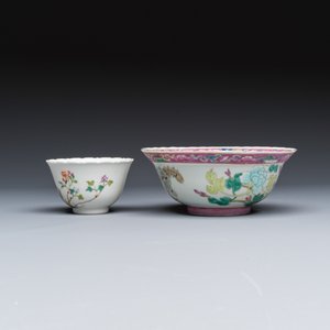 Four Chinese famille rose and monochrome wares — photo 3