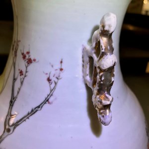 Four Chinese famille rose and verte vases, 19/20th C. — photo 12