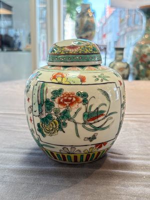 Four Chinese famille rose and verte wares, Zhang Yi Tai Hui 張義泰繪 mark, 19th C. — photo 26