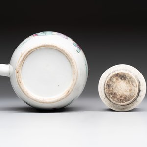 Four Chinese famille rose and verte wares, Zhang Yi Tai Hui 張義泰繪 mark, 19th C. — photo 19
