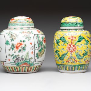 Four Chinese famille rose and verte wares, Zhang Yi Tai Hui 張義泰繪 mark, 19th C. — photo 9