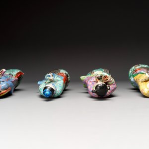 Four Chinese famille rose figures, Ge Yi Tai 戈益泰 mark, 19/20th C. — photo 5