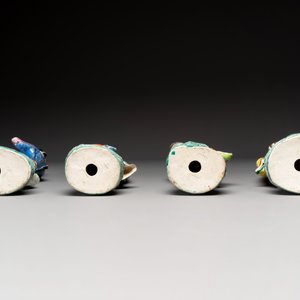 Four Chinese famille rose figures, Ge Yi Tai 戈益泰 mark, 19/20th C. — photo 6