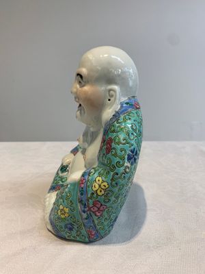 Four Chinese famille rose Milefo Buddhas, Wan Tongshun 萬同順 mark, 20th C. — photo 11