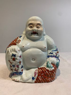 Four Chinese famille rose Milefo Buddhas, Wan Tongshun 萬同順 mark, 20th C. — photo 26