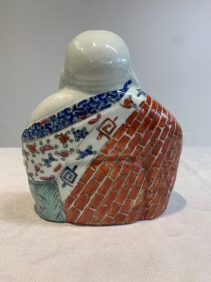 Four Chinese famille rose Milefo Buddhas, Wan Tongshun 萬同順 mark, 20th C. — photo 28
