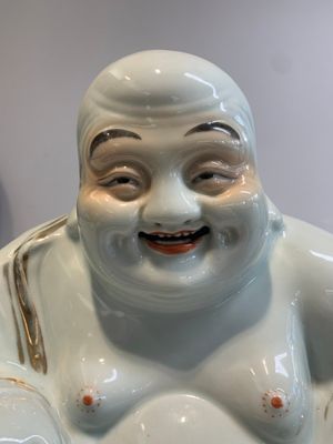 Four Chinese famille rose Milefo Buddhas, Wan Tongshun 萬同順 mark, 20th C. — photo 7