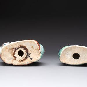 Four Chinese famille rose Milefo Buddhas, Wan Tongshun 萬同順 mark, 20th C. — photo 13
