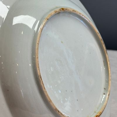 Four Chinese famille rose plates with floral and landscape design — photo 10