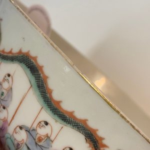 Four Chinese famille rose 'spring festival' bowls, 19th C. — 照片 9