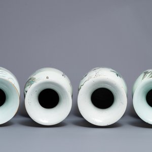 Four Chinese famille rose vases, 19/20th C. — photo 5