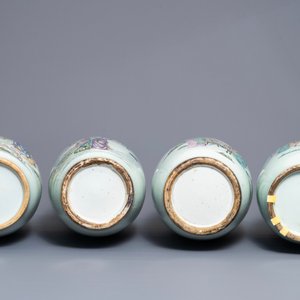 Four Chinese famille rose vases, 19/20th C. — photo 6