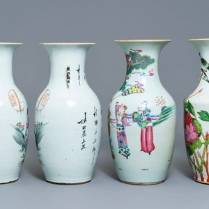 Four Chinese famille rose vases, 19/20th C. — 照片 4
