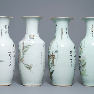 Four Chinese famille rose vases, 19/20th C. — 照片 4