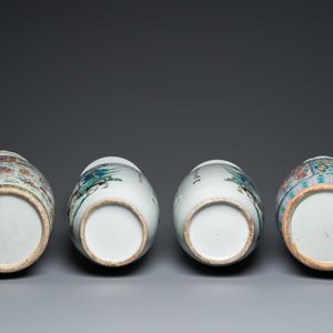 Four Chinese famille rose vases, 19/20th C. — 照片 7