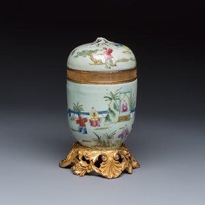 Four Chinese famille rose wares, one with gilt-bronze mounts — foto 13