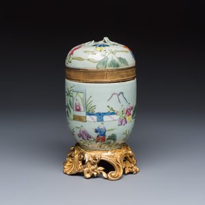 Four Chinese famille rose wares, one with gilt-bronze mounts — foto 10