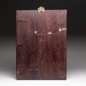 Four Chinese grisaille and iron-red-decorated 'Eight Immortals' plaques with wooden frame, signed Nanshan Laoren 南山老人, dated 1916 — 照片 3