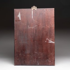 Four Chinese grisaille and iron-red-decorated 'Eight Immortals' plaques with wooden frame, signed Nanshan Laoren 南山老人, dated 1916 — 照片 7