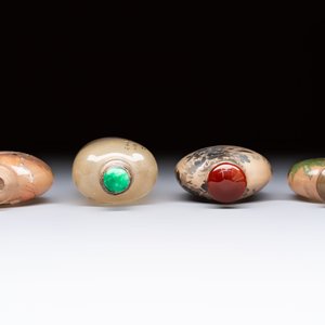 Four Chinese inside glass painted snuff bottles, 20th C. — photo 6