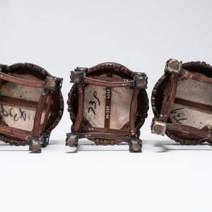 Four Chinese marble-topped hongmu stands, 19/20th C. — photo 7