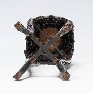 Four Chinese marble-topped hongmu stands, 19/20th C. — photo 9