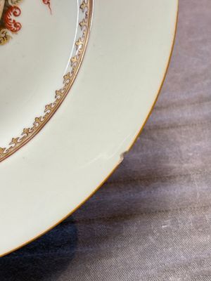 Four Chinese Meissen-style export plates with a hunting scene, Qianlong — 照片 7