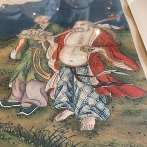 Four Chinese paintings of immortals, ink and color on paper, 19th C. — 照片 19
