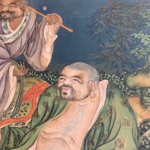 Four Chinese paintings of immortals, ink and color on paper, 19th C. — 照片 23