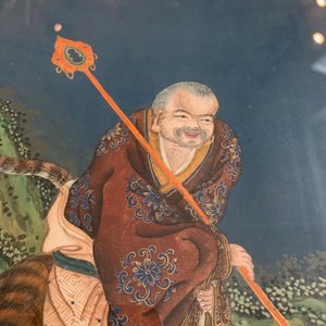 Four Chinese paintings of immortals, ink and color on paper, 19th C. — 照片 9