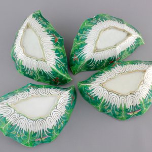 Four Chinese porcelain bat-shaped bowls, 19th C. — photo 2